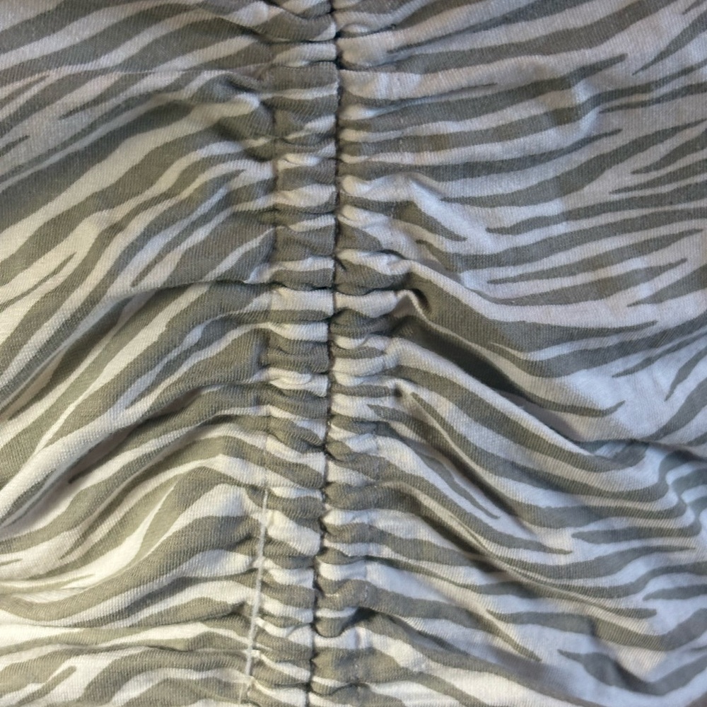 Motel Rocks Zebra Pattern Mini Ruched Dress Size Medium - Picture 3 of 7